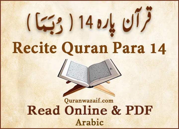 Quran Para 14 (Rubama) 14th Para Recite Online and PDF